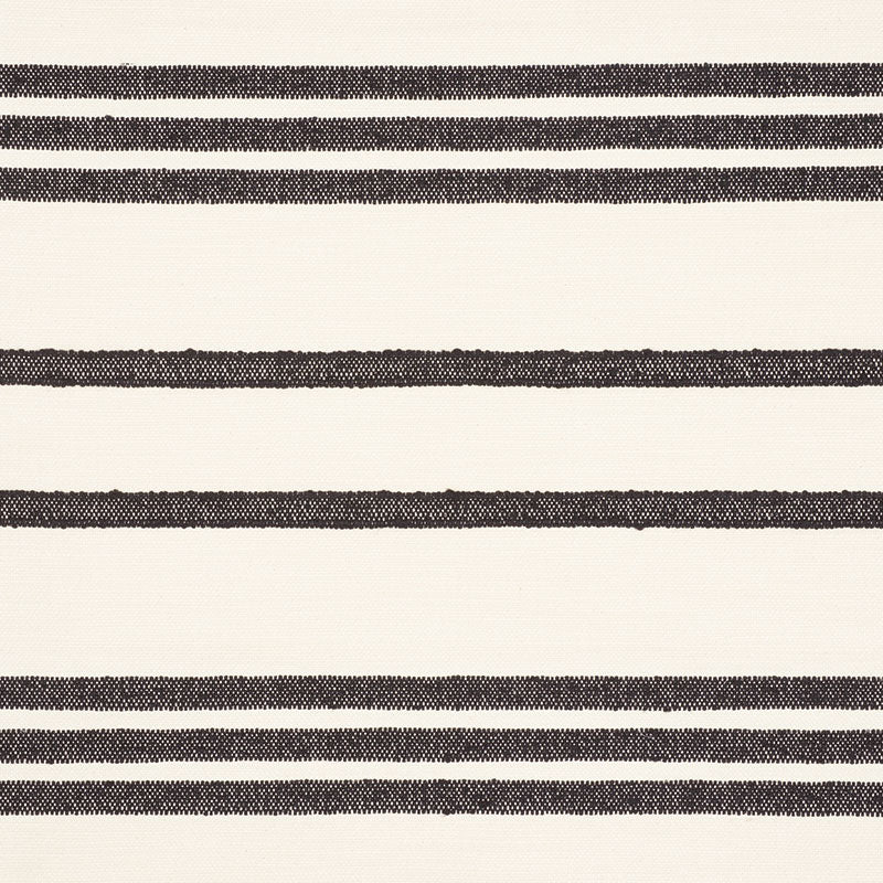 Order 73290 Dune Stripe Black by Schumacher Fabric