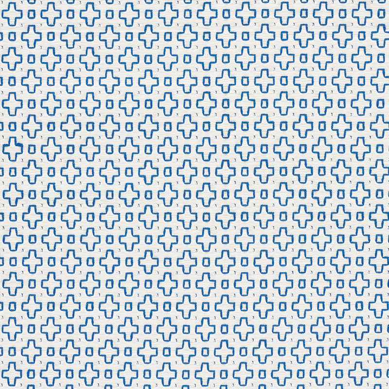 Select 73560 Scout Embroidery Blue by Schumacher Fabric
