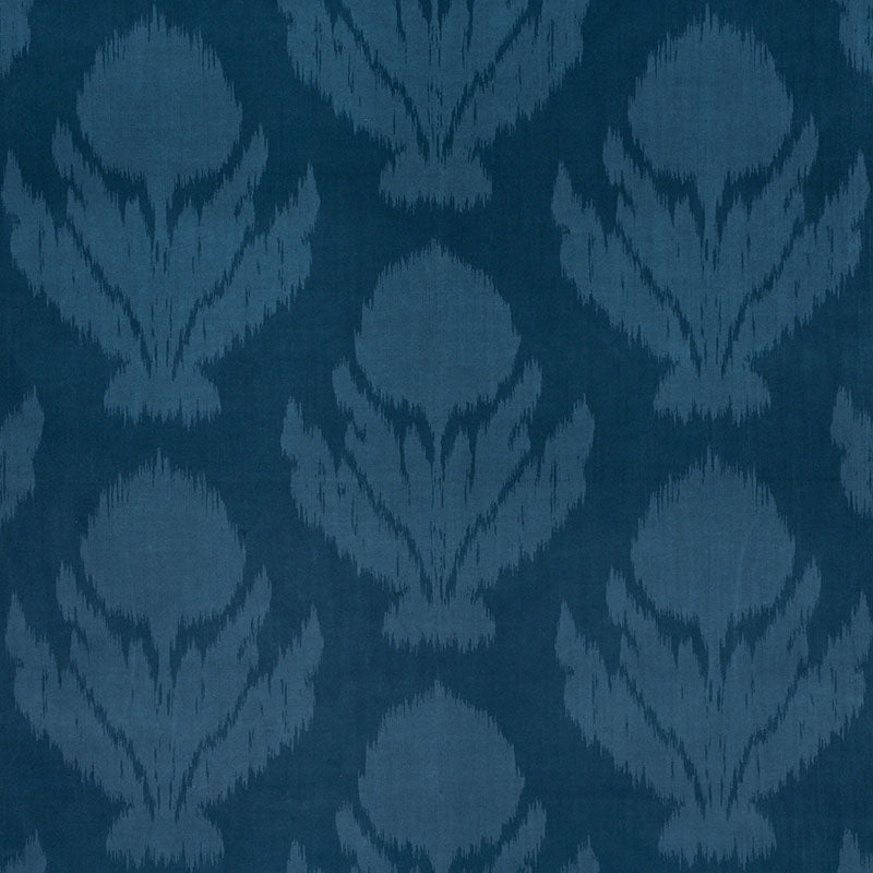 Shop 73990 Agra Velvet Peacock by Schumacher Fabric