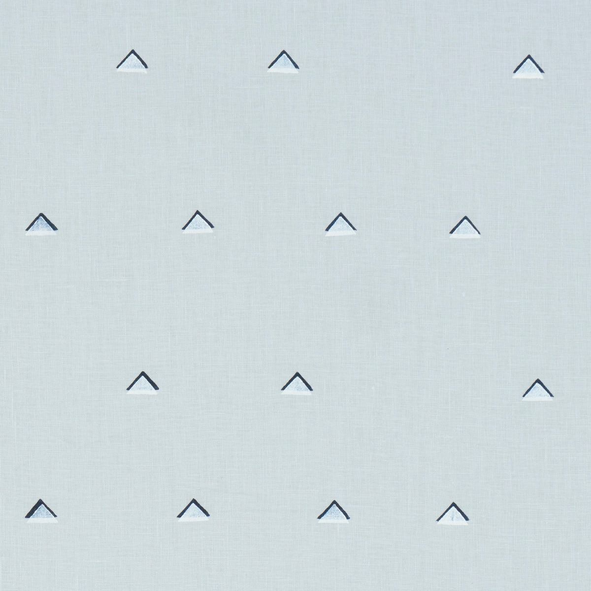 Purchase 74022 | Overlapping Triangles, Navy And White On Sky - Schumacher Fabric
