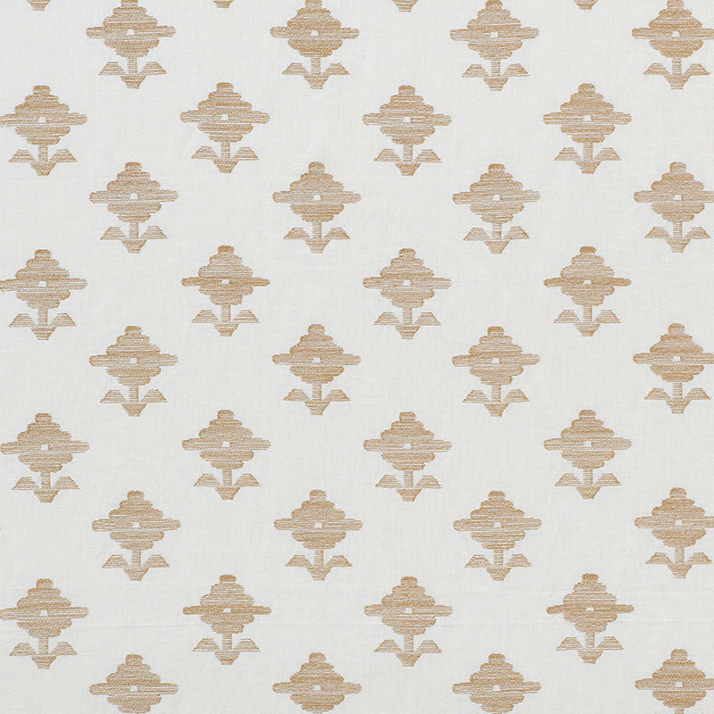 Acquire 74160 Rubia Embroidery Ivory by Schumacher Fabric