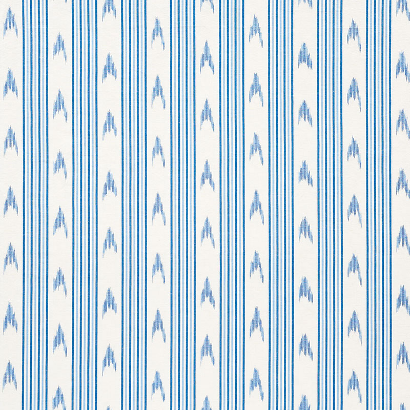 Save 74220 Santa Barbara Ikat Indigo by Schumacher Fabric