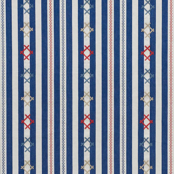 Find 74460 Rhodes Stripe Navy by Schumacher Fabric