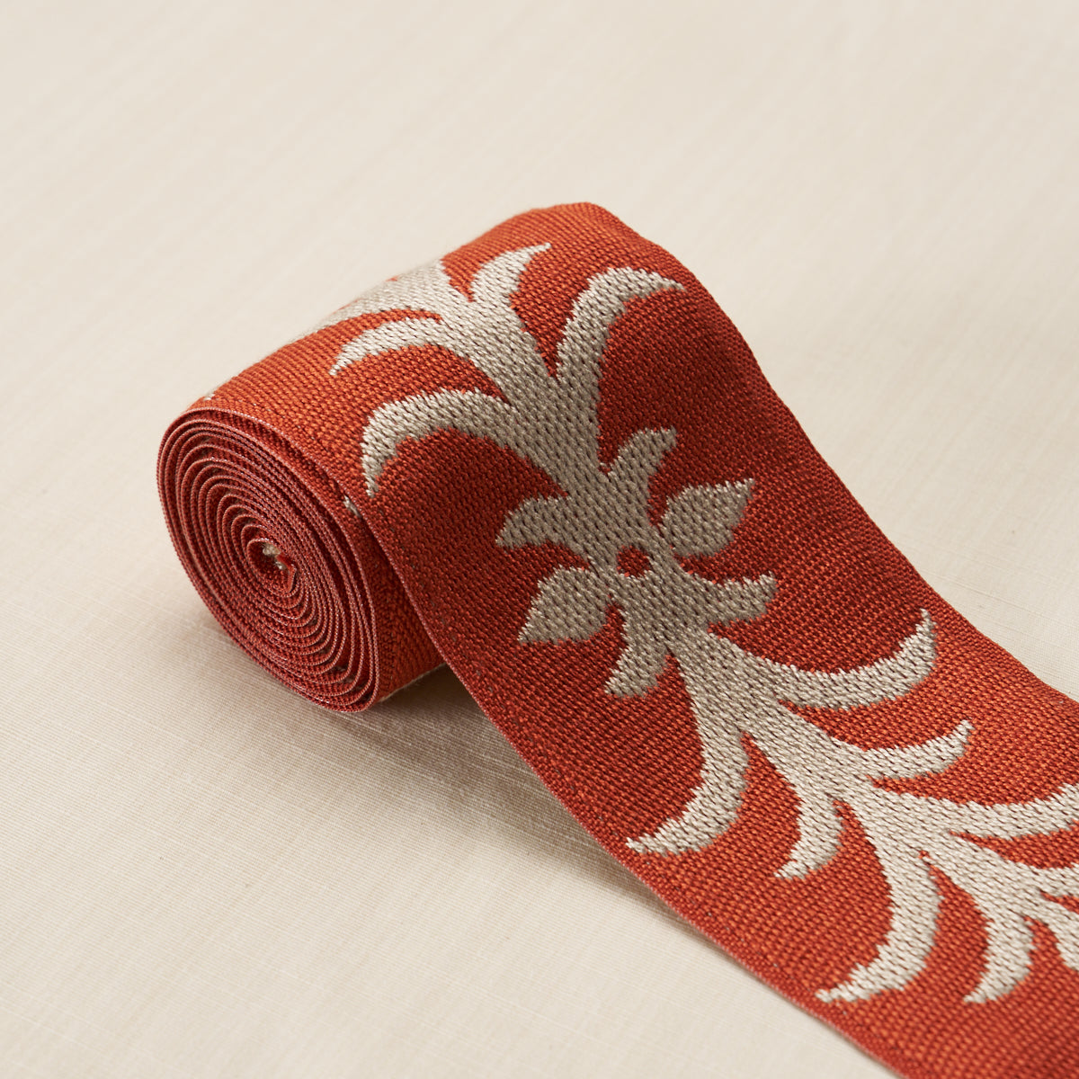Purchase 75449 | Acanthus Tape, Terracotta - Schumacher Trim