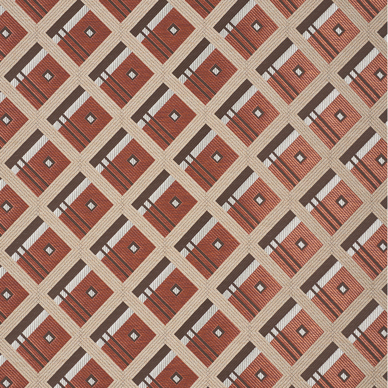 Looking 76010 Legrad Argyle Cognac by Schumacher Fabric