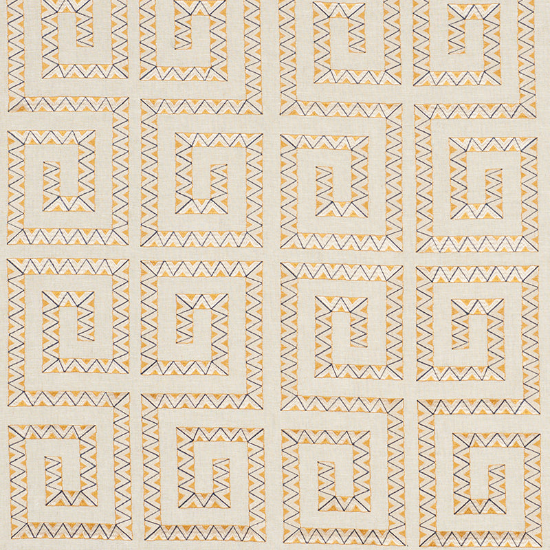 Buy 76071 Prado Embroidery Saffron by Schumacher Fabric