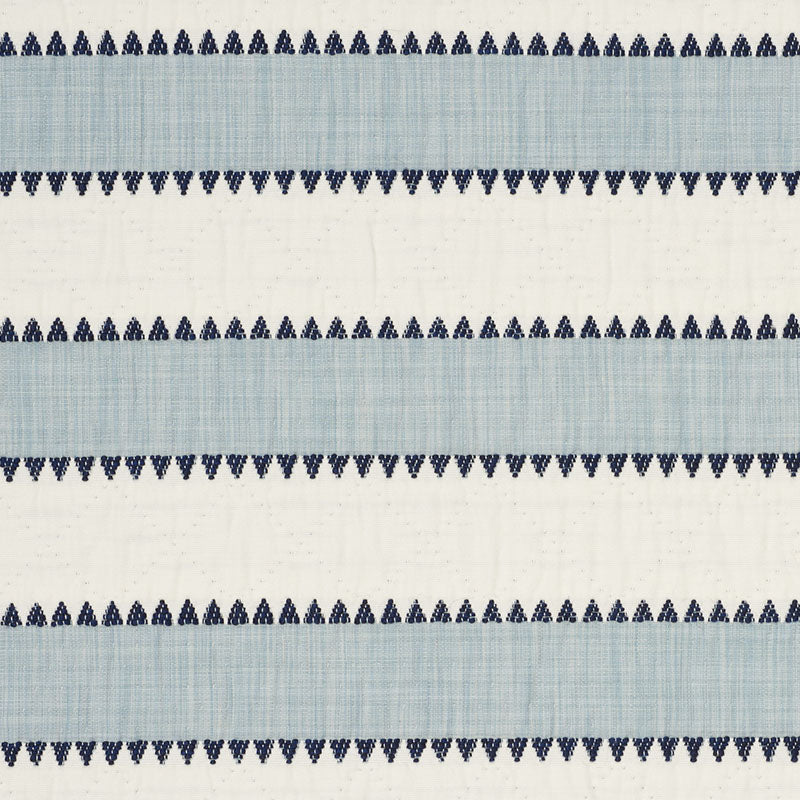 Looking 76750 Isolde Stripe Sky by Schumacher Fabric