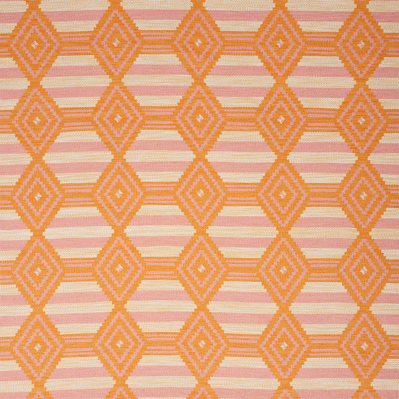 Select 77440 Manta Performance Pink & Orange by Schumacher Fabric
