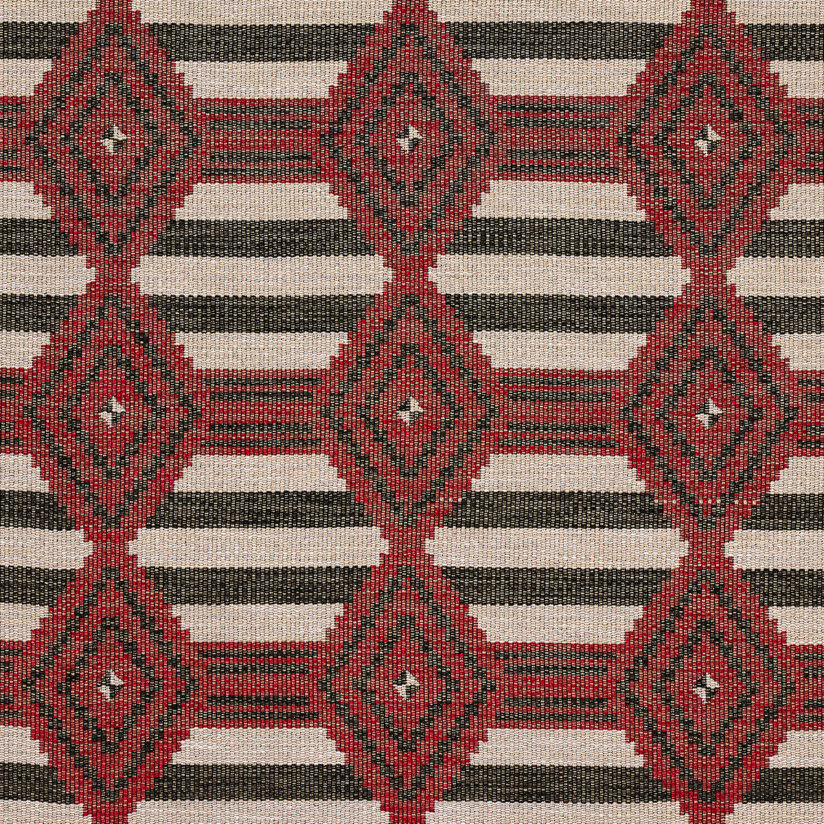 Purchase 77444 Manta Performance, Red & Black by Schumacher Fabric