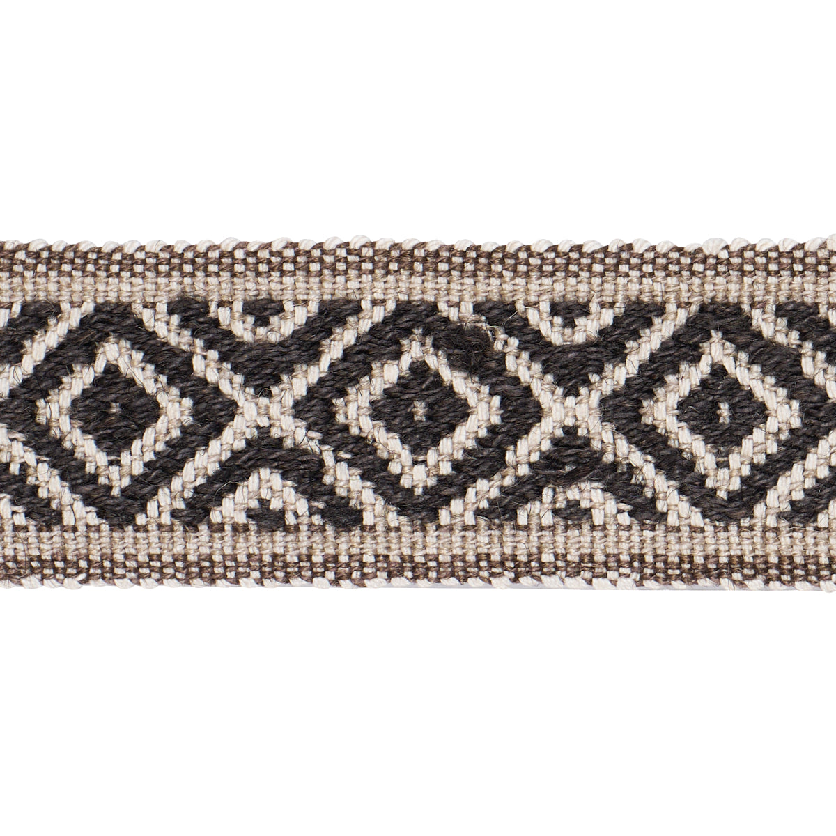 Purchase 77464 | Larson Handwoven Tape, Brown - Schumacher Trim