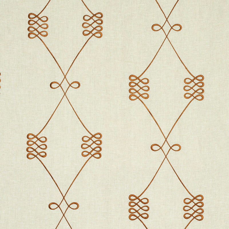 View 78201 Nicolette Embroidery Natural by Schumacher Fabric