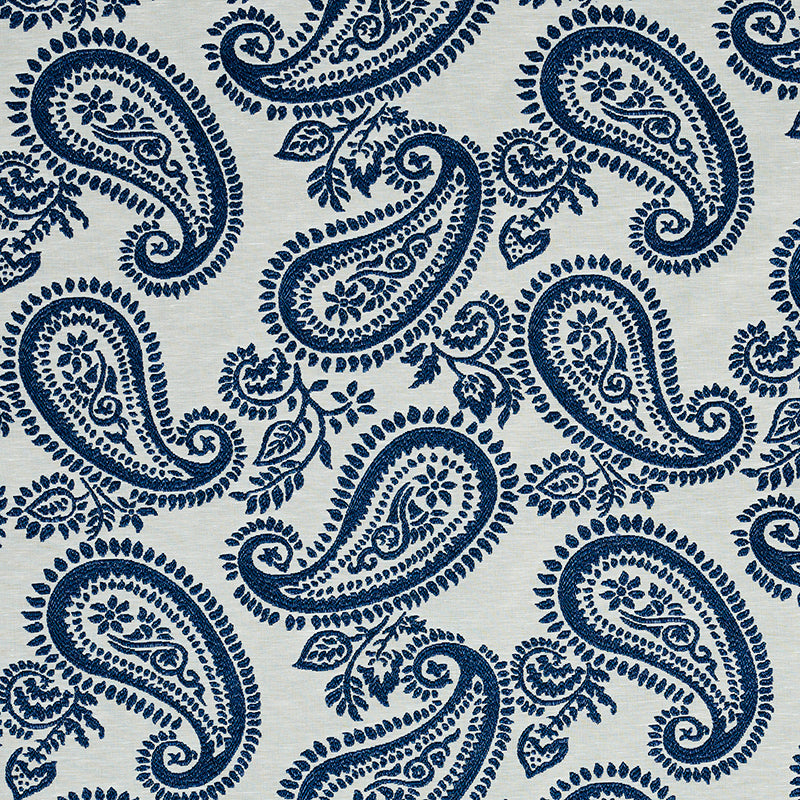 Shop 78722 Milena Paisley Blue by Schumacher Fabric