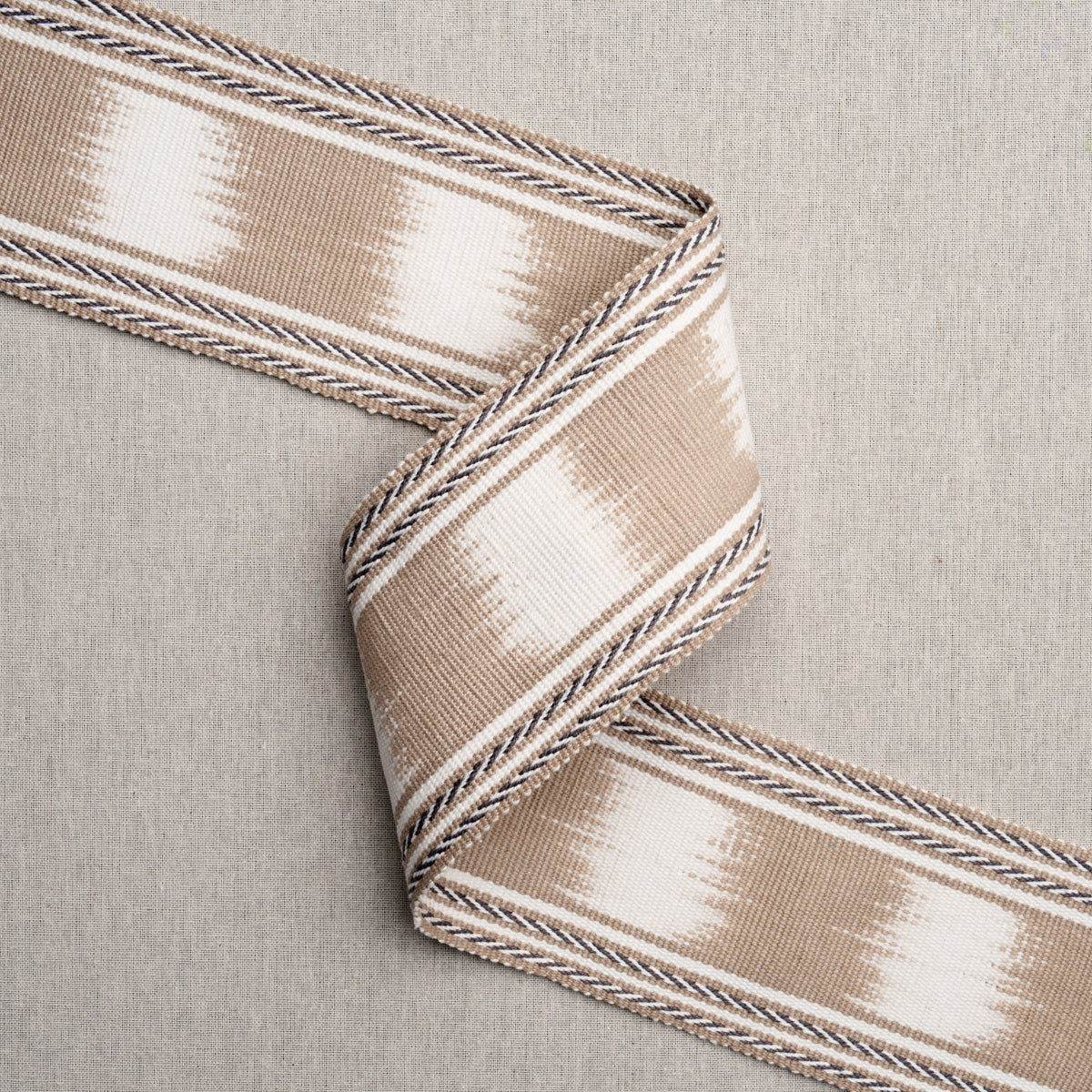 Purchase 79305 | Banyan Ikat Tape, Sand - Schumacher Trim