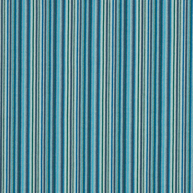 View 79352 Sinoir Stripe Blue by Schumacher Fabric