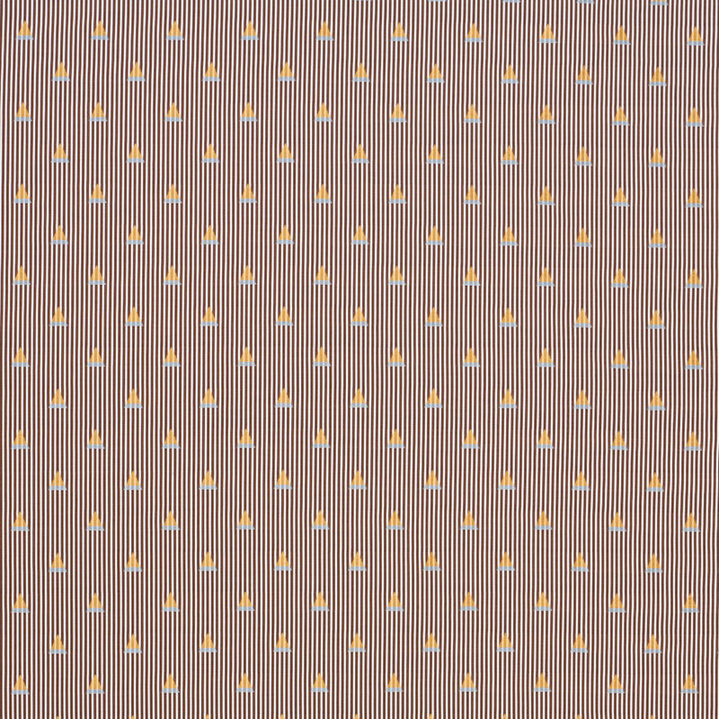 Looking 79362 Ludus Stripe Brown by Schumacher Fabric