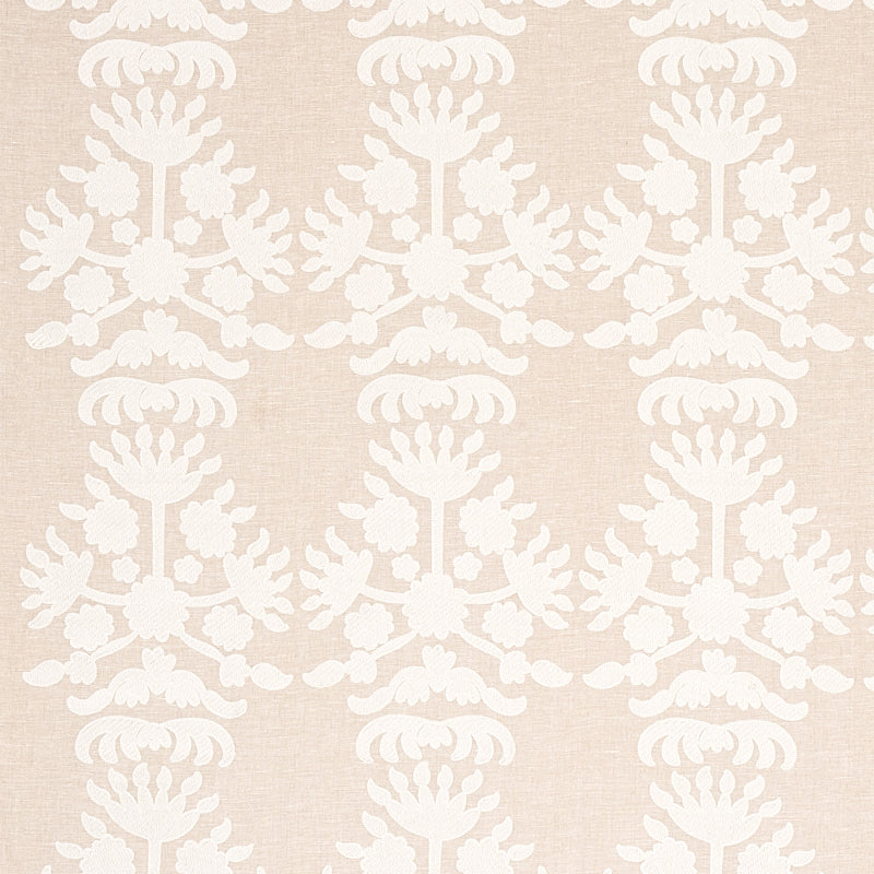 Select 79472 Cybele Embroidery Natural by Schumacher Fabric
