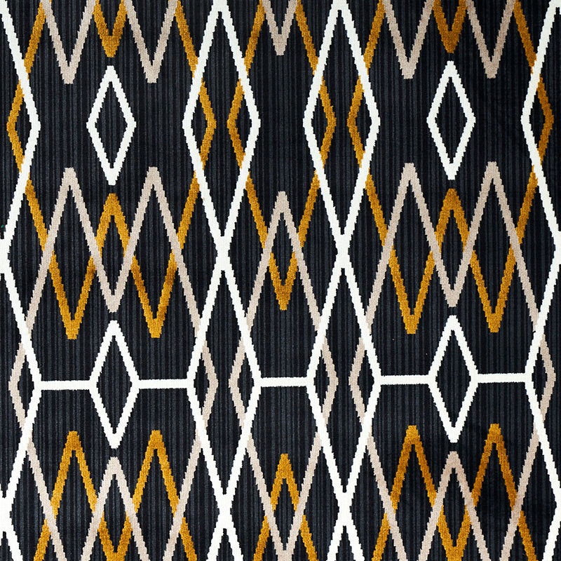 Save 79530 Kyoto Trellis Soot by Schumacher Fabric