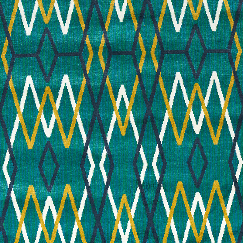 Select 79531 Kyoto Trellis Emerald by Schumacher Fabric