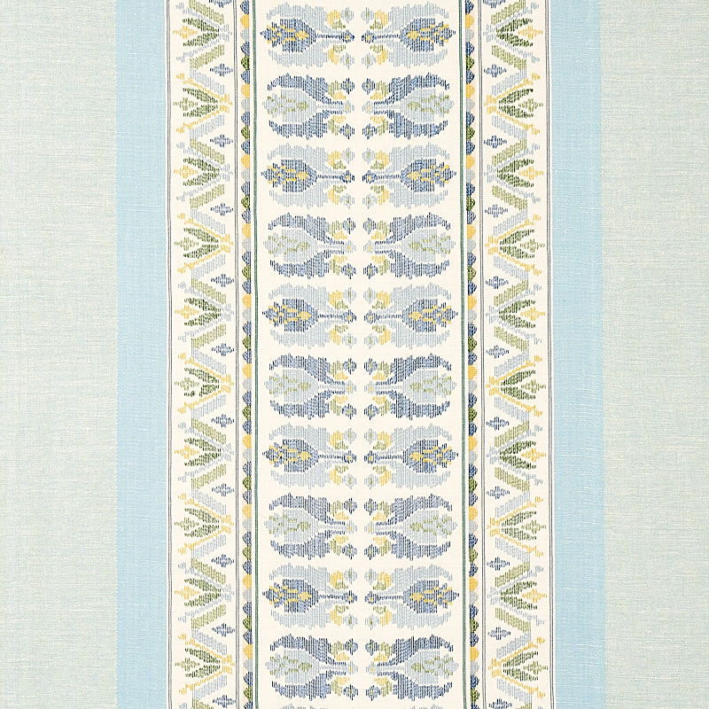 Purchase 79830 Sandor Stripe Embroidery, Chambray by Schumacher Fabric