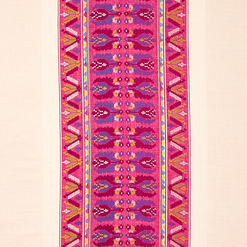 Purchase 79831 Sandor Stripe Embroidery, Magenta by Schumacher Fabric