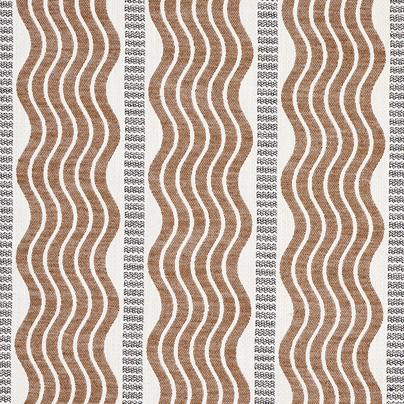 Purchase 79942 Sina Stripe Brown by Schumacher Fabric