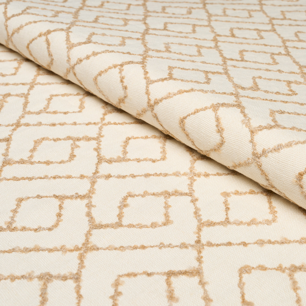 Purchase 80132 | Durant Embroidery, Ochre - Schumacher Fabric
