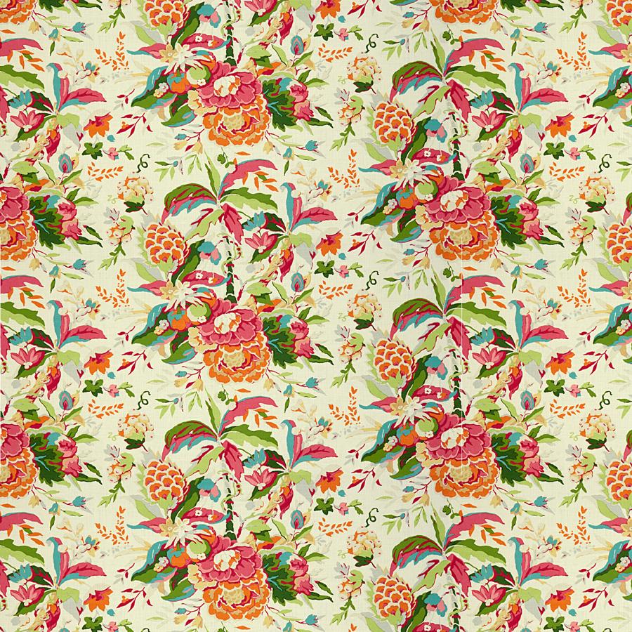 Sample 8015108-712 Horseshoe Bay Pink/Orange Tropical Brunschwig and Fils Fabric