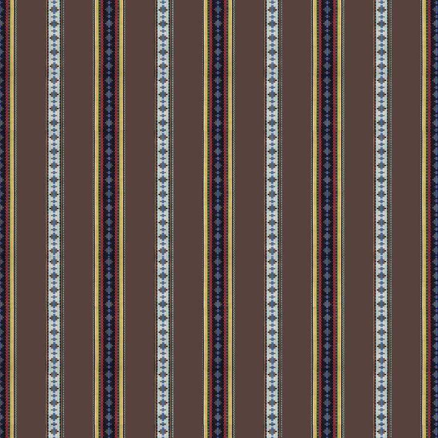 Save 8015147-6 Rayure Broderie Brun Stripes by Brunschwig & Fils Fabric