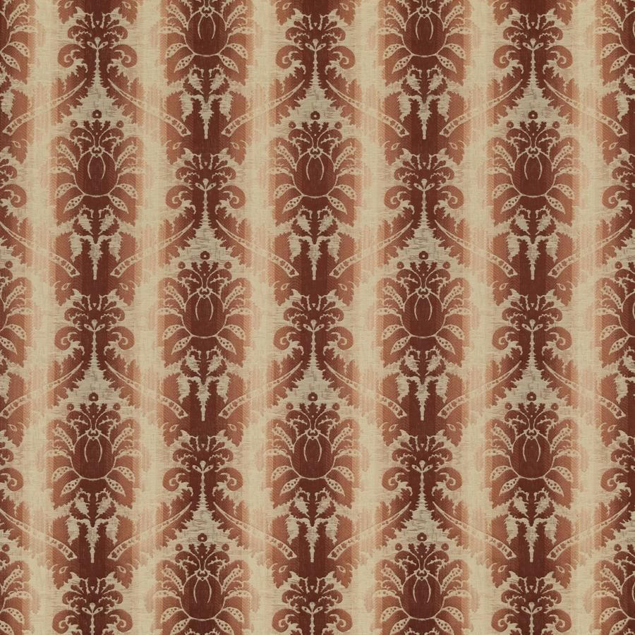 Sample 8018106-19 Poivre Damask Red Damask Brunschwig and Fils Fabric