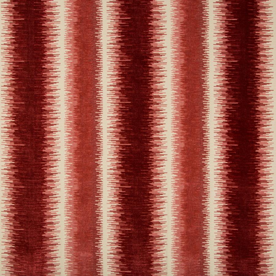 Sample 8018115-197 Bromo Velvet Red Stripes Brunschwig and Fils Fabric