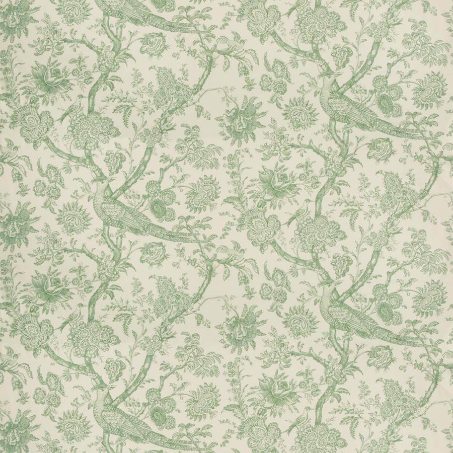 Sample 8018122-3 Cevennes Print Aloe Toile Brunschwig and Fils Fabric