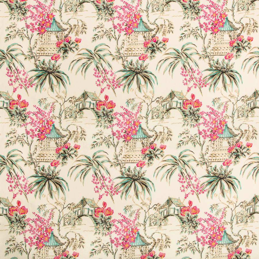Buy 8019138-713 Tongli Print Peony Modern Chinoiserie by Brunschwig & Fils Fabric