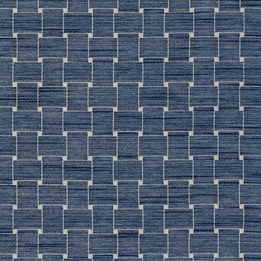 Sample 8020108.50.0 Beaumois Woven Blue Geometric Brunschwig and Fils Fabric