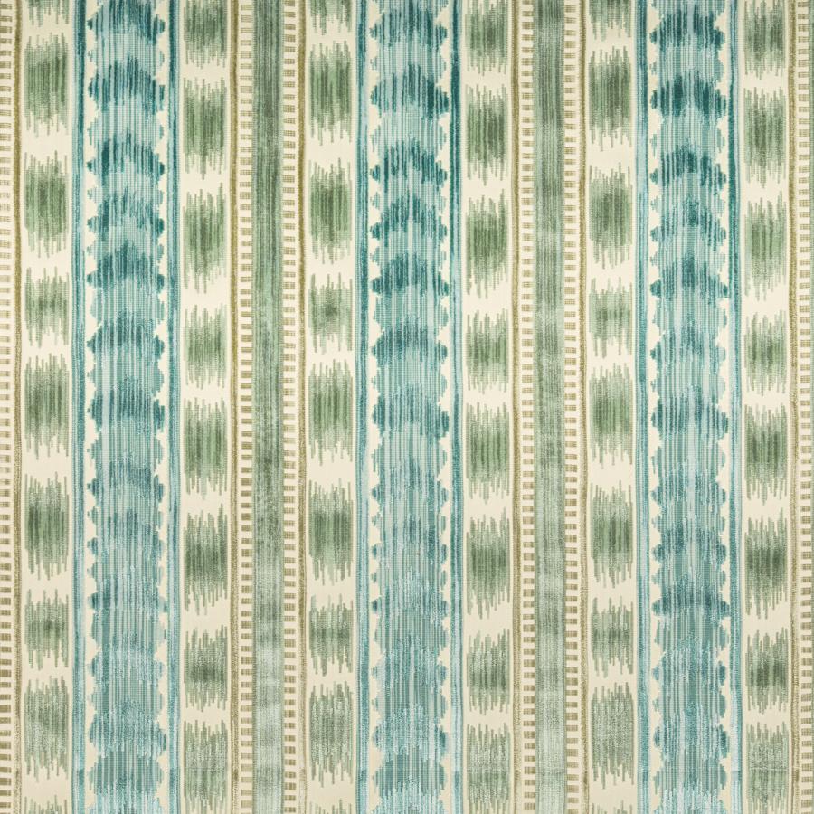 Sample 8020117.133.0 Bayeaux Velvet Blue Ikat Brunschwig and Fils Fabric