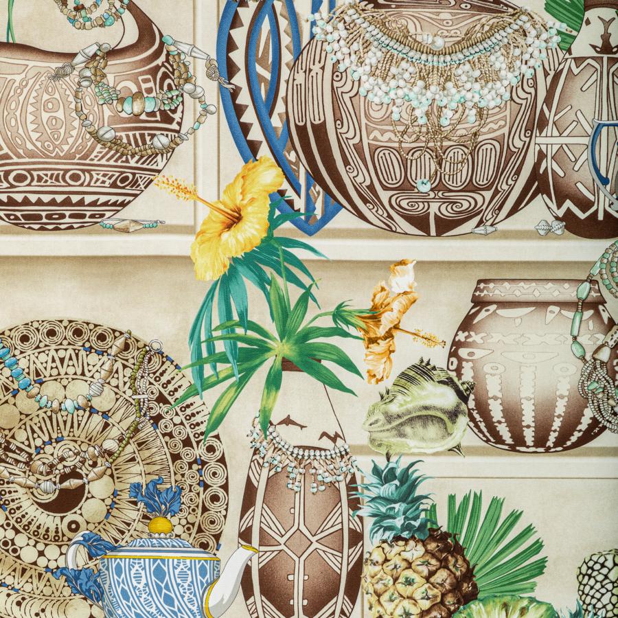 Sample - 8022131.1635.0 | Maizan Print, Majorelle - Brunschwig & Fils Fabric
