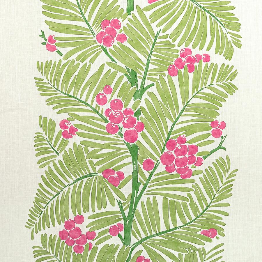 Sample - 8022138.73.0 | Palmar Print, Majorelle - Brunschwig & Fils Fabric