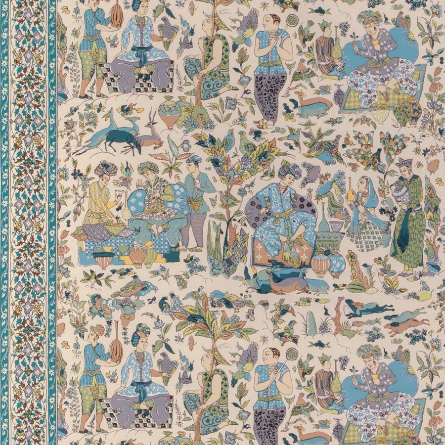 Sample - 8024100.153 | Shalimar Print, La Menagerie - Brunschwig & Fils Fabric Fabric - 8024100.153.0