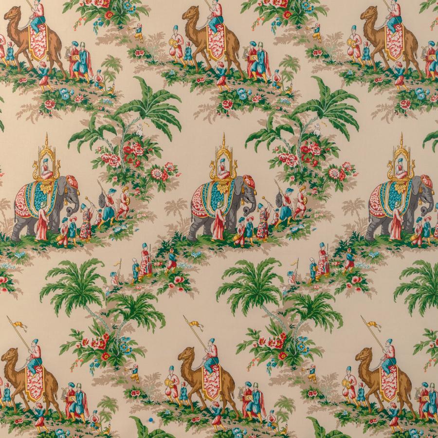 Sample - 8024104.1624 | Beauport Promenade, La Menagerie - Brunschwig & Fils Fabric Fabric - 8024104.1624.0