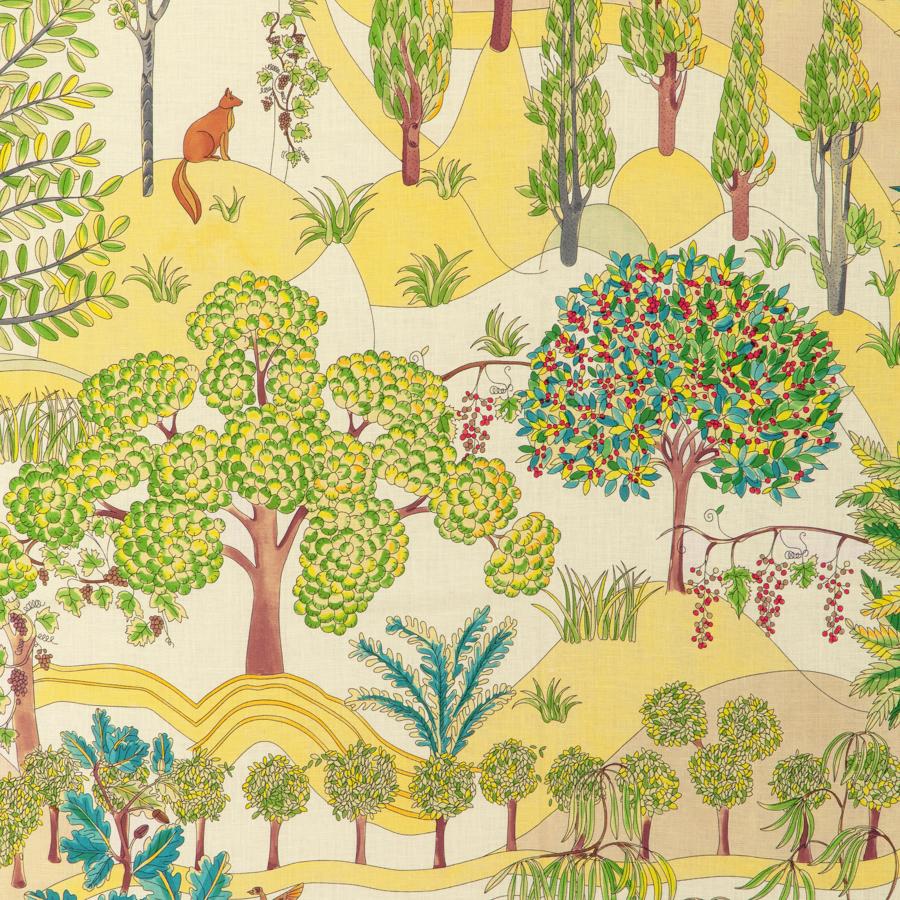 Sample - 8024124-33 | Folklore Print, Carlsten - Brunschwig & Fils Fabric Fabric - 8024124.33.0