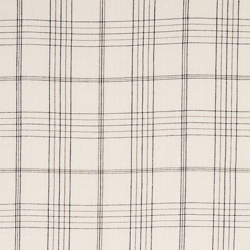 Purchase 80302 Nils Plaid Linen Charcoal by Schumacher Fabric