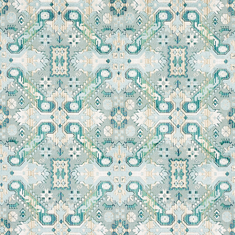 Purchase 80603 Tiraz Velvet Peacock by Schumacher Fabric