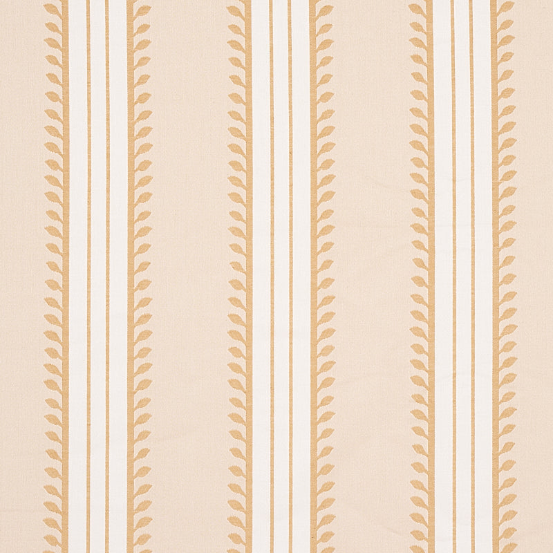 Search 80720 Etruscan Stripe Ivory and Ochre by Schumacher Fabric