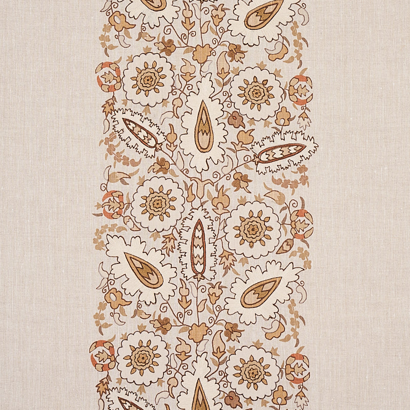 Looking 80752 Anatolia Embroidery Natural by Schumacher Fabric