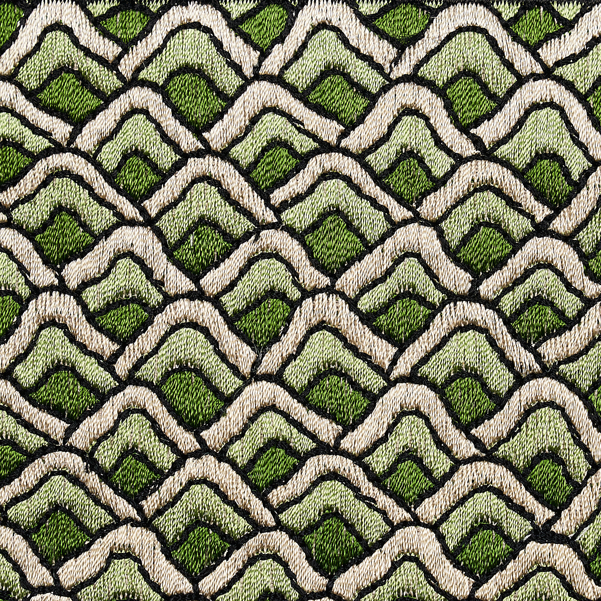 Purchase 80892 | Sunrise Embroidery Tape, Emerald - Schumacher Trim