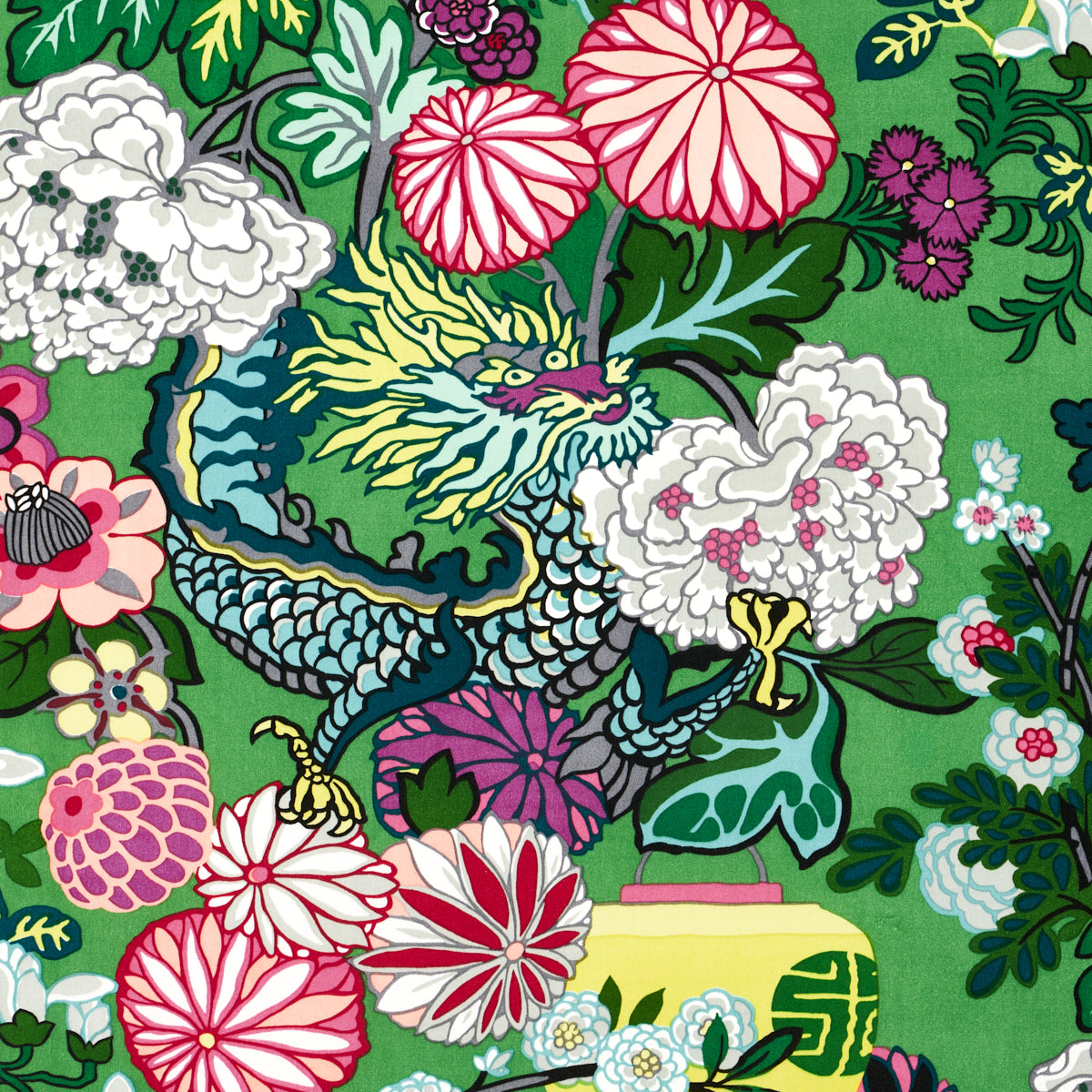 Purchase 81171 Chiang Mai Dragon Velvet Jade by Schumacher Fabric