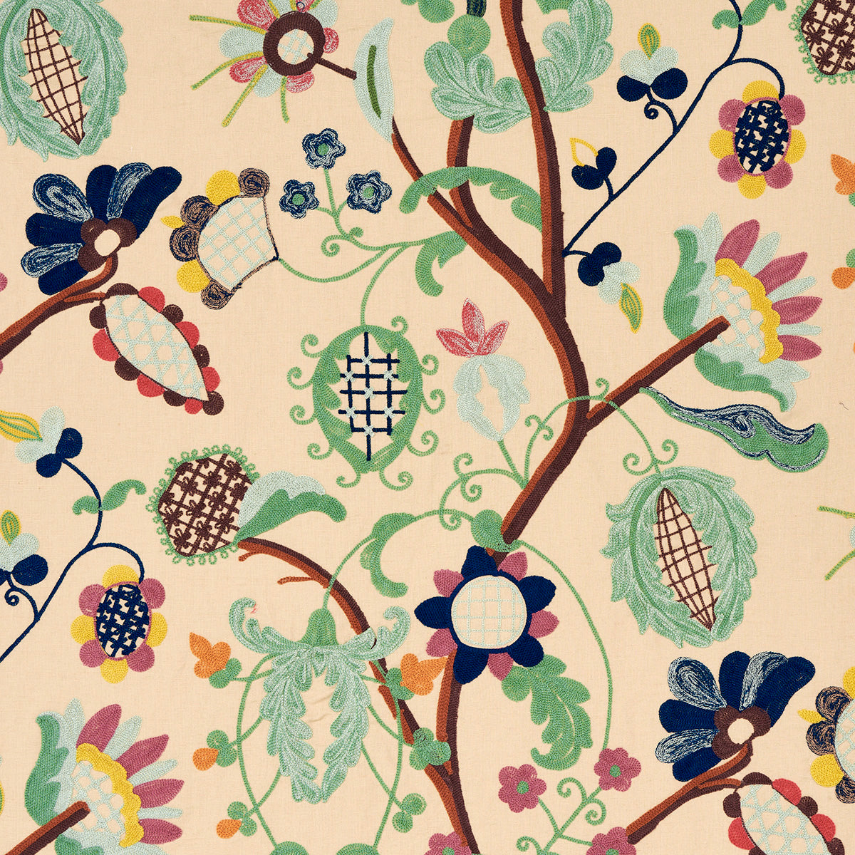 Purchase 81510 Mandevilla Embroidery, Document by Schumacher Fabric