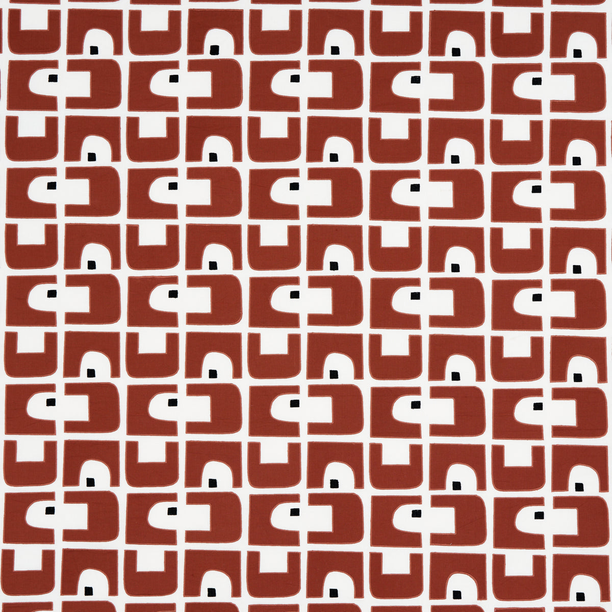 Purchase 82031 Den Appliqu, Clay by Schumacher Fabric