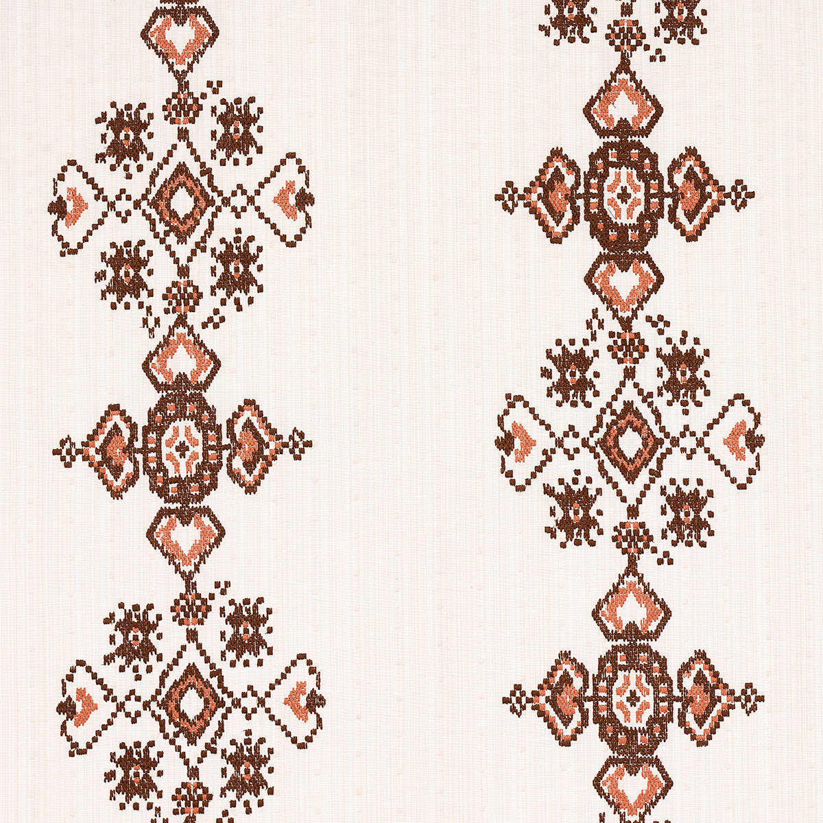 Purchase 82071 Nadira Embroidery, Cocoa by Schumacher Fabric