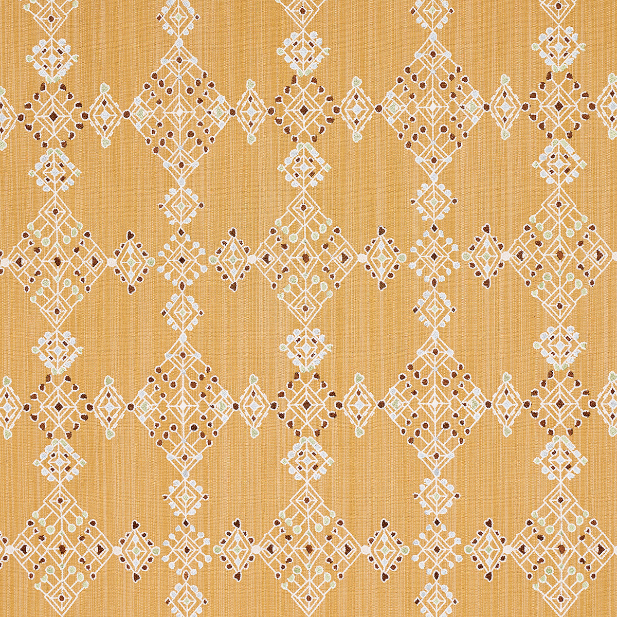 Purchase 82082 Kalindi Embroidery, Saffron by Schumacher Fabric
