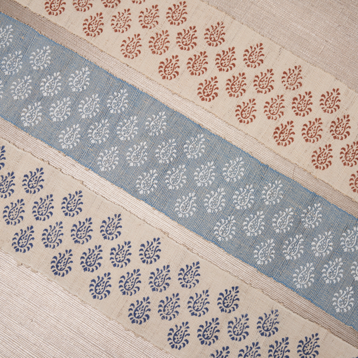 Purchase 82132 | Leila Hand Block Matka Tape, Chambray - Schumacher Trim